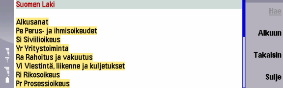 Sisällysluettelo